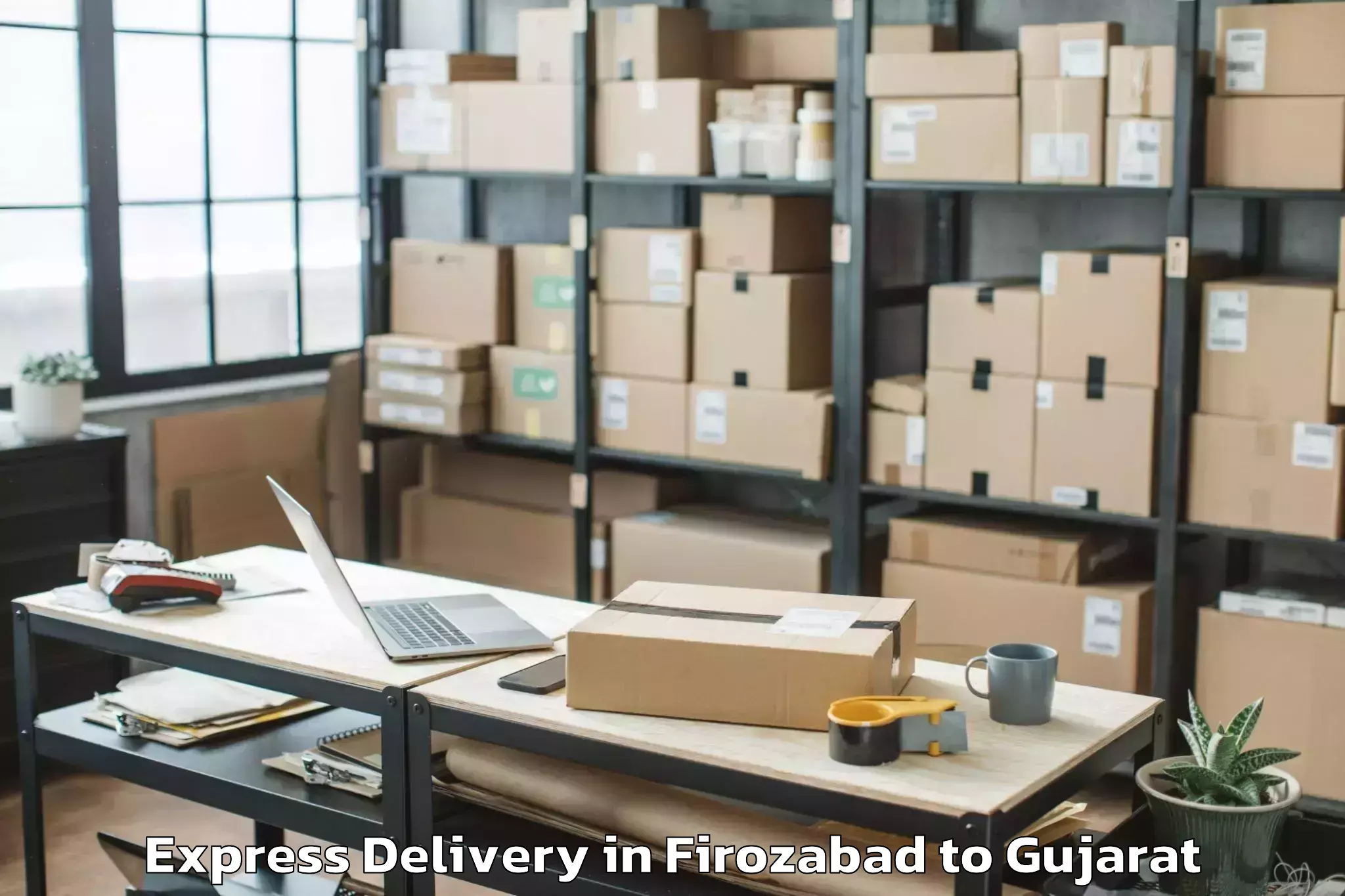 Hassle-Free Firozabad to Jamnagar Express Delivery